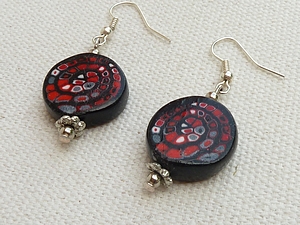 boucles d'oreilles FIMO lavachequireve