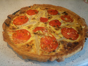 Quiche tomate asperge Lavachequireve